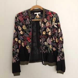 Zara Floral Bomber Jacket
